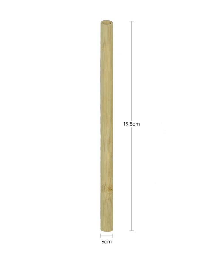 Pack de 4 pajitas de bambú